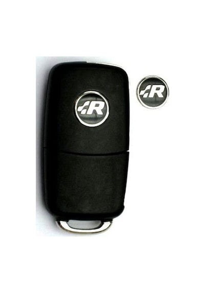 Volkswagen R Oto Anahtar 3M Metal Alaşım Logo 2Li Set