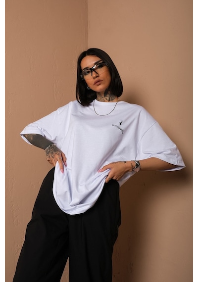 Technomonkey Unisex Beyaz Oversize Consciousness Bilinç Baskılı Techno T-shirt Technomonkey Unisex Beyaz Oversize Consciousness Bilinç Baskılı Techno T-shirt