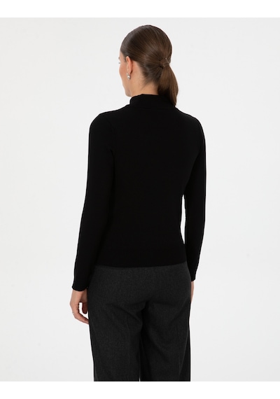Pierre Cardin Kadın Siyah Kazak /triko 50315768-vr046 Siyah