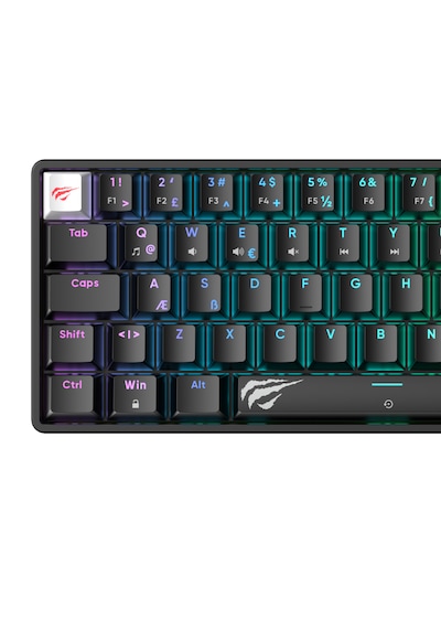 Havit Gamenote Kb860l-tur Rgb Mekanik Gaming Klavye - 69 Tuşlu, Red Switch - Siyah