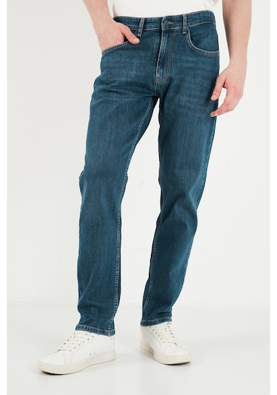 Buratti Pamuklu Comfort Fit Normal Bel Jeans Erkek Kot Pantolon 4400c52texas Yeşil-mavi