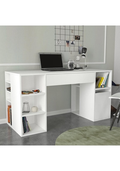 Dekorister Diamond Çalışma Masası Beyaz - 145 Cm