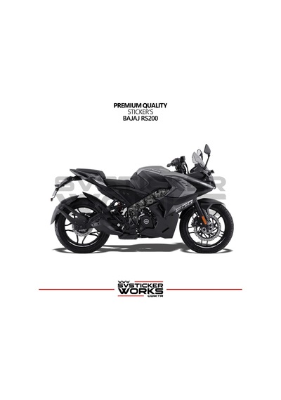 Bajaj Rs200 Forged Kaplama Etiket Sticker Modeli Orta Bölüm