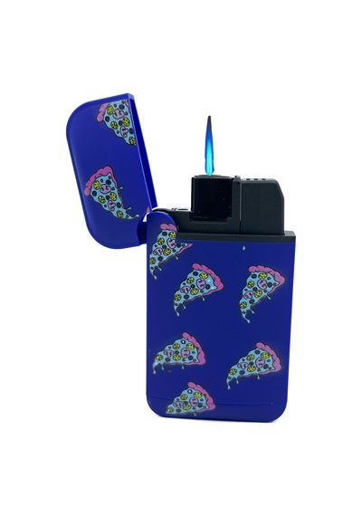 Zengaz Cool Tasarım Jet Alev Çakmak - Blue Pizza Lacivert