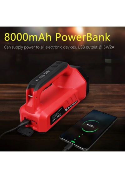 Klarus T Rs10 800 Lümen Şarj Edilebilir Çok Fonksiyonlu Kamp Feneri , Powerbank Özellikli Kırmızı