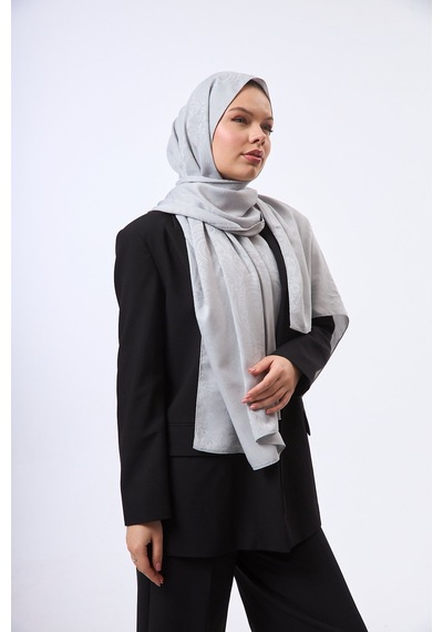 Mirsoy Scarf Velora Modern Desen Şal Gri