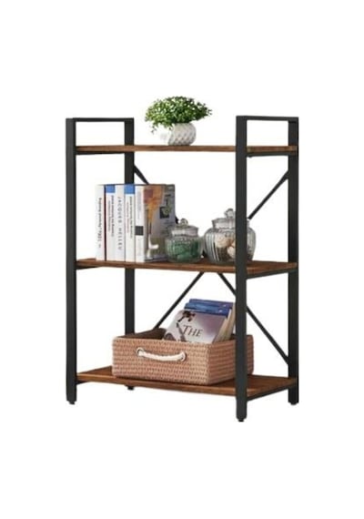 Rafburada Rafburada® 3 Katlı Kitaplık, Dekoratif Kitaplık, Ahşap Kitaplık.