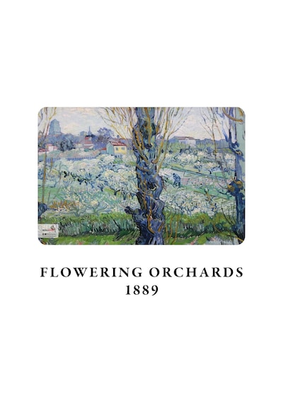 Blooming Series - A6, Van Gogh 4'lü Defter Seti Iı, Çizgisiz, Toplam 192 Sayfa, Her Biri 48 Say