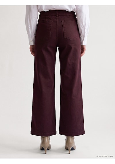 Lcw Jeans Mürdüm Wideleg Kadın Jean Pantolon
