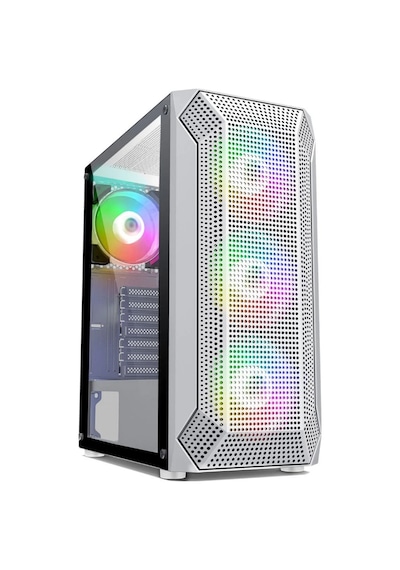 Power Boost VK-P1882BW 650 W 80 PLUS USB 3.0 ATX Mesh Rainbow Mid Tower Bilgisayar Kasası