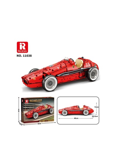 Reobrix Technic 11038 Ferrari 500 F2 Araba Yaratıcı Yapı Blok Seti Building Blocks - 1809 Parça