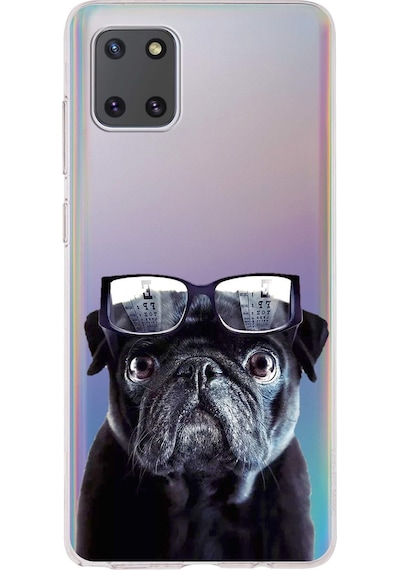 Samsung Galaxy Note 10 Lite İle Uyumlu Köpek 3 Kamera Korumalı Şeffaf Kılıf Şeffaf