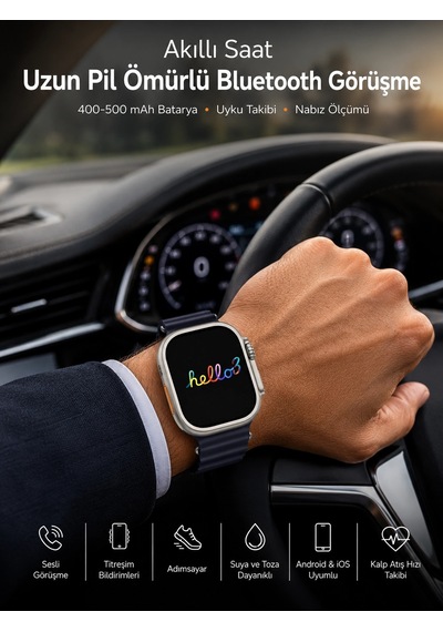 Mey İthalat Akıllı Saat Yeni Nesil Bluetooth Bağlantılı Uyku Sağlık Takibi Gps Ve Nfc Uyumlu