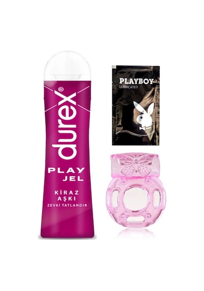 Durex Kiraz Aşkı 50 Ml Jel + Penisinize Titreşimli Halka + Hediye