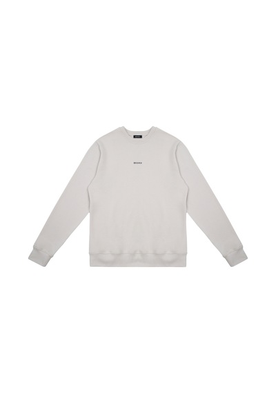 Beord Taş %100 Pamuk Bisiklet Yaka Sweatshirt Bss1-147