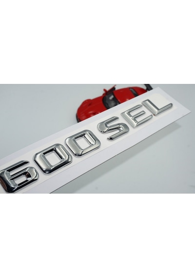 600 SEL Bagaj Krom Metal 3M 3D Yazı Logo