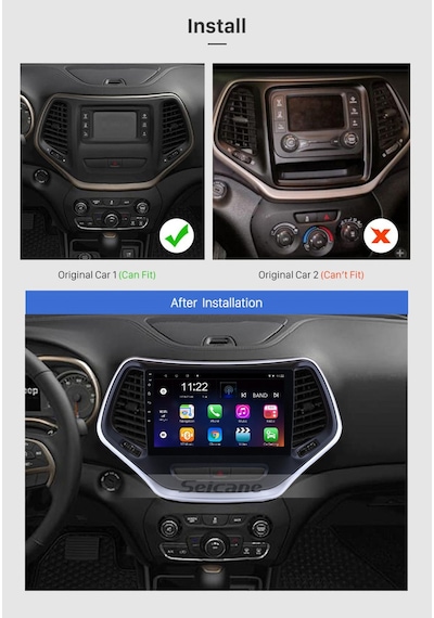 Jeep Grand Cherokee 2015-2017 Uyumlu Multi Medya Navi Gasyon Usb Kamera Carplayer 4 Ram
