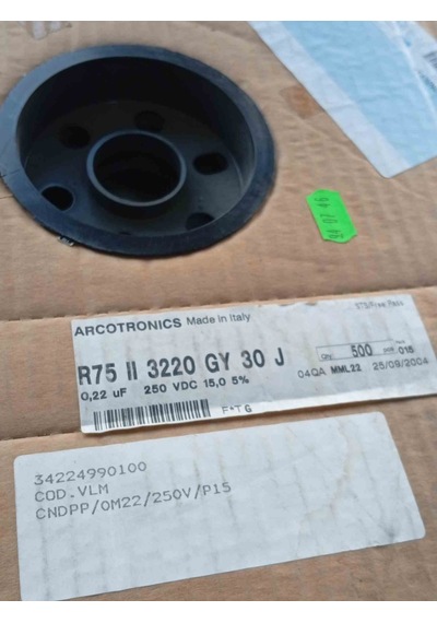 0.22uf 250vdc Mkp 15mm Arcotronıcs 34 Adet