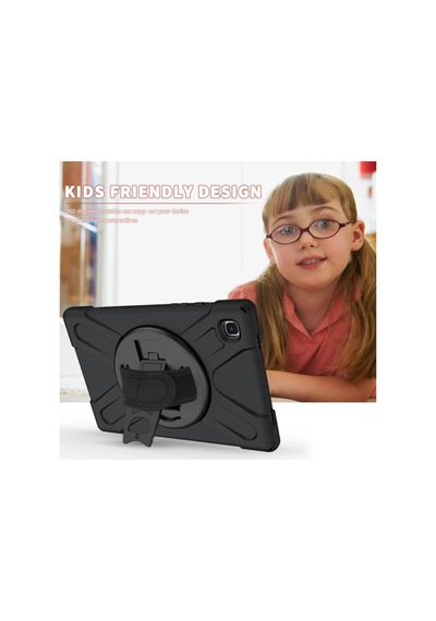 Samsung Galaxy Uyumlu   T500 Tab A7 10.4 Kılıf Amazing Tablet Kapak - Siyah