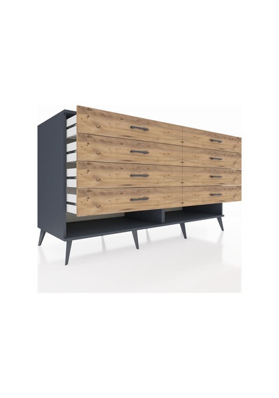 Kronos Konsol 8 Çekmeceli 176x59x99 Antrasit-antrasit/çam Antrasit-antrasit/çam Kronos Konsol 8 Çekmeceli 176x59x99 Antrasit-antrasit/çam Antrasit-antrasit/çam