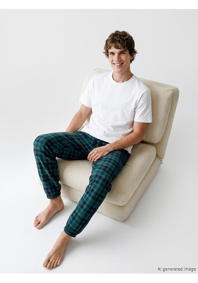 Lc Waikiki Lc Waıkıkı Yeşil Standart Kalıp Ekose Erkek Pijama Alt