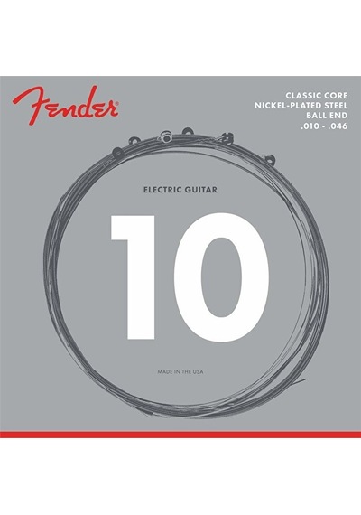 Fender 0730255406 Classic Core 255r Nickel-plated Steel Elektro Gitar Teli 10-46 Standart 10-46 Ölçü Güçlü Sinyal Ve Dayanıklı Yapı