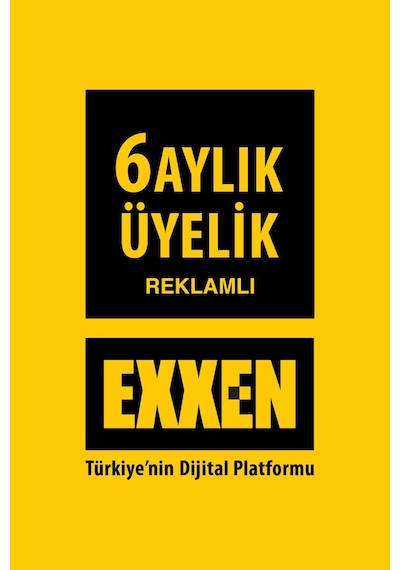 Exxen 6 Aylık Reklamlı Üyelik Paketi - Dijital Abonelik (537837164)