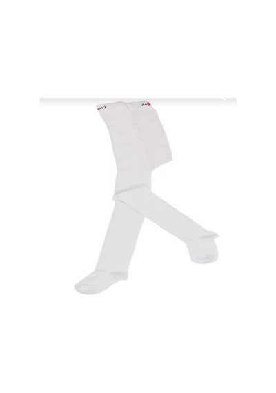 Design DESIGN PAMUKLU KÜLOTLU ÇORAP - 5 YAŞ-Beyaz