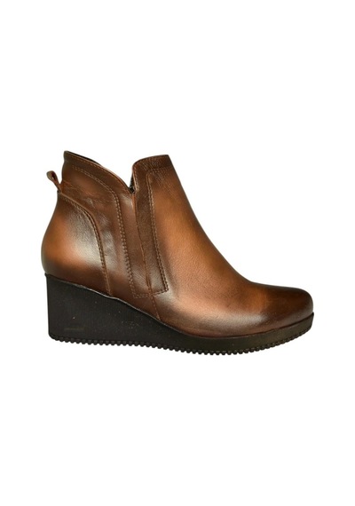 Fox Shoes V999100803 Taba Hakiki Deri Dolgu Tabanlı Kadın Bot Taba-hakiki Deri