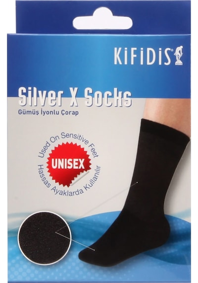 Kfds Silver-x Socks Gümüş Iyonlu Çorap Antrasit