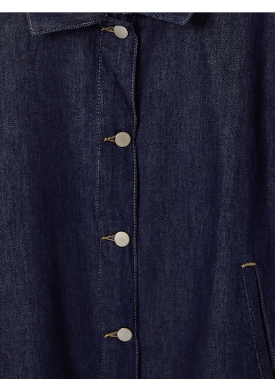 Lcw Modest İndigo Bağlamalı Kadın Jean Ceket