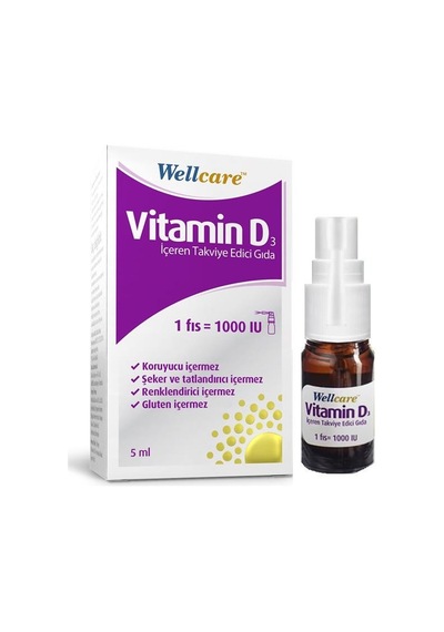 Wellcare Vitamin D3 1000 Iu 5  ML