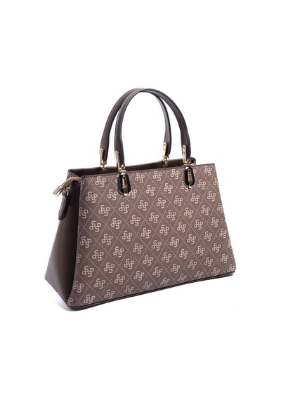 Silver Polo Sp1253 Kadın El Çantası Monogram Kahve-kahve