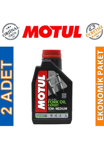 Motul Fork Oil Expert Medium 10w 1 Lt Amartisör Yağı (2 Adet)