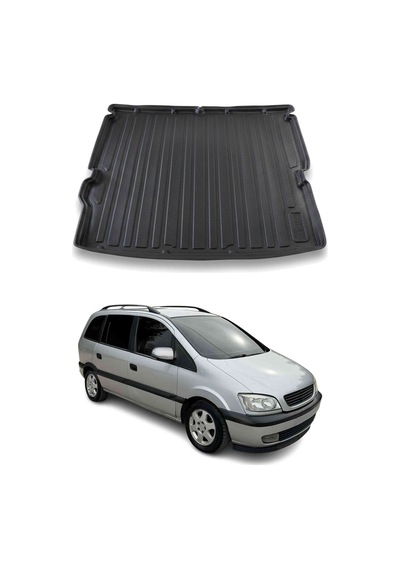 Opel Zafira A 1999-2005 Arası Uyumlu Araca Özel Kauçuk Tpe Bagaj Havuzu Siyah