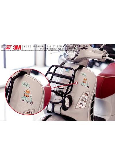 Bay Etiket Vsp19 Vespa Macera Sticker