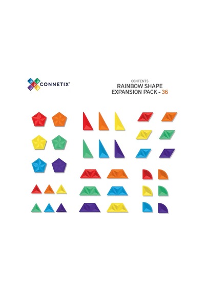 Connetix Rainbow Shape Expansion Set - 36 Parça Con-eu-36se