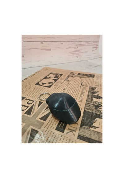 Kask Vizörlü Anahtarlık Siyah