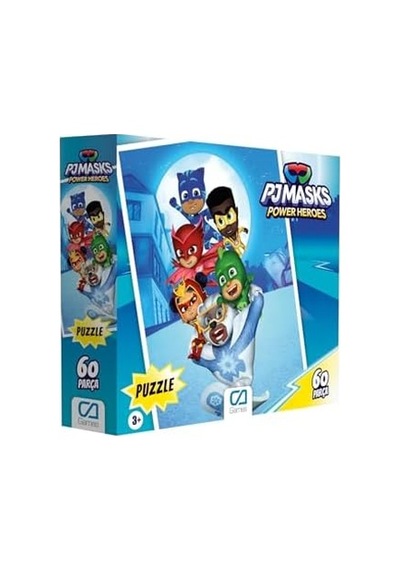 Pjmasks : Pijamaskeliler 60 Parça 34x24cm Çocuk Puzzle Yapboz Serisi