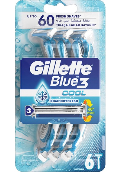 2 Adet Gillette Blue3 Tıraş Bıçağı 6'lı Cool