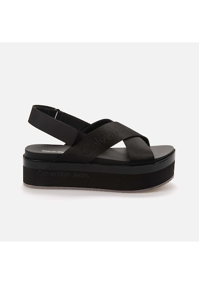 Calvin Klein Dolgu Topuklu Kadın Sandalet Yw0yw01362 Siyah
