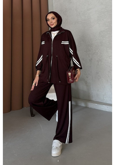 Riella Butik Ndidi Tesettür Takım Bordo