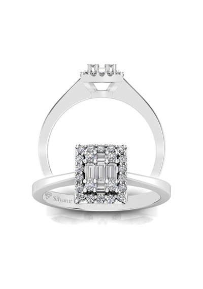 0,25 Karat Pırlantalı Baget Yüzük (481982083)