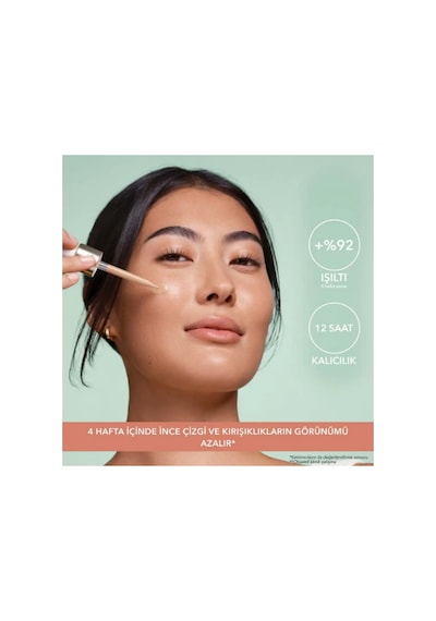 Işıltı Etkili Serum Fondöten Hyalüronik Asit İçerikli, Teint Radiance, Vegan Formül Gold 114