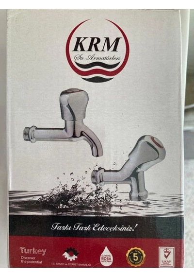 Krm Çamaşır Makinesi Musluğu 2 Adet Krom