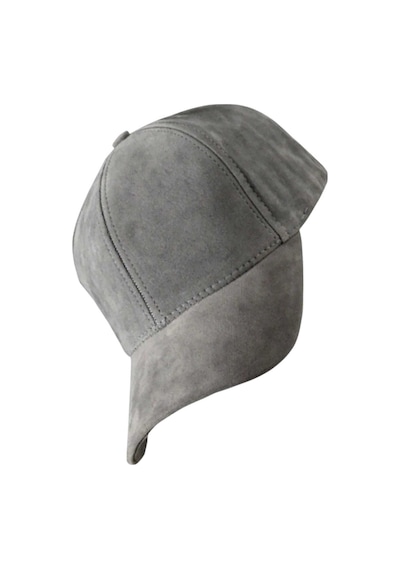 Uniquetrenders Unisex Vegan Süet Şapka Gri