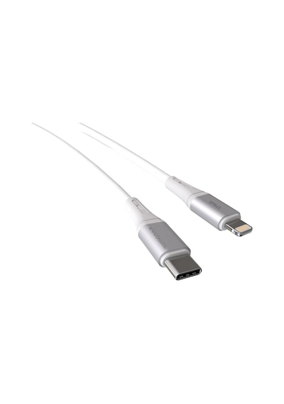 Wahoo Type C-lightning 27watt Pd Hızlı Şarj Kablosu Beyaz/gümüş Metal 100 Cm Standart