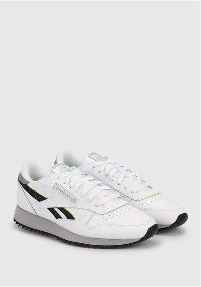 Reebok 100032767 Classıc Leather Rıpple Günlük Spor Ayakkabı Beyaz Yeşil Beyaz - Yeşil