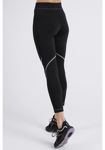 Nike Swoosh Women's Graphic High-rise 7/8 Leggings Pamuklu Yüksek Belli Tayt Siyah