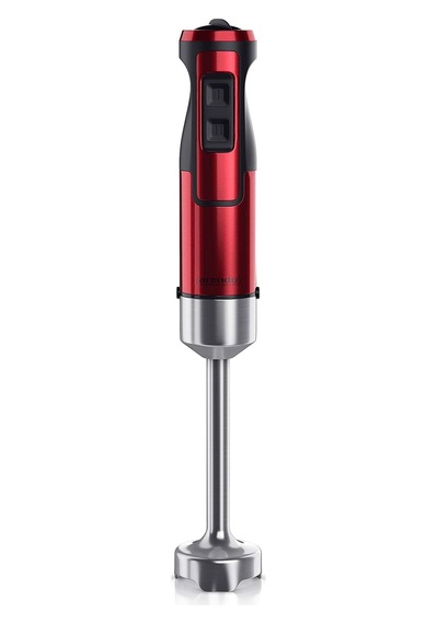 Arendo 1000w Paslanmaz Çelik El Blenderı 4 Bıçaklı, Turbo Güç, Ayarlanabilir Hız Mikserler Kırmızı